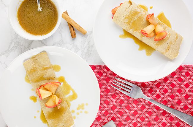 caramel apple sweet crepe recipe