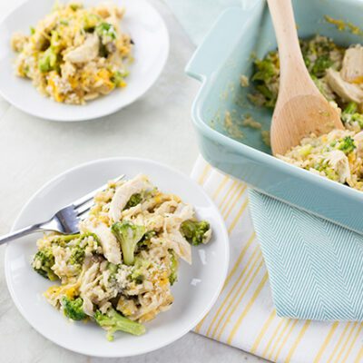 the best chicken and rice recipe overhead shot