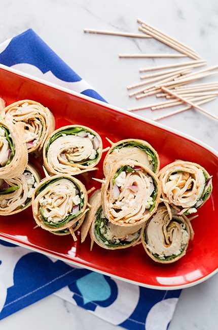 Easy Buffalo Chicken Pinwheels