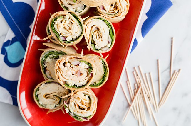 Easy Buffalo Chicken Pinwheels