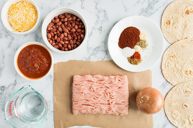 Burrito Skillet ingredients