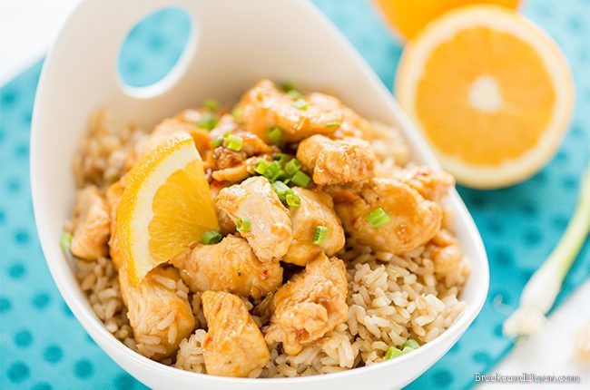 Chicken in large white bowl