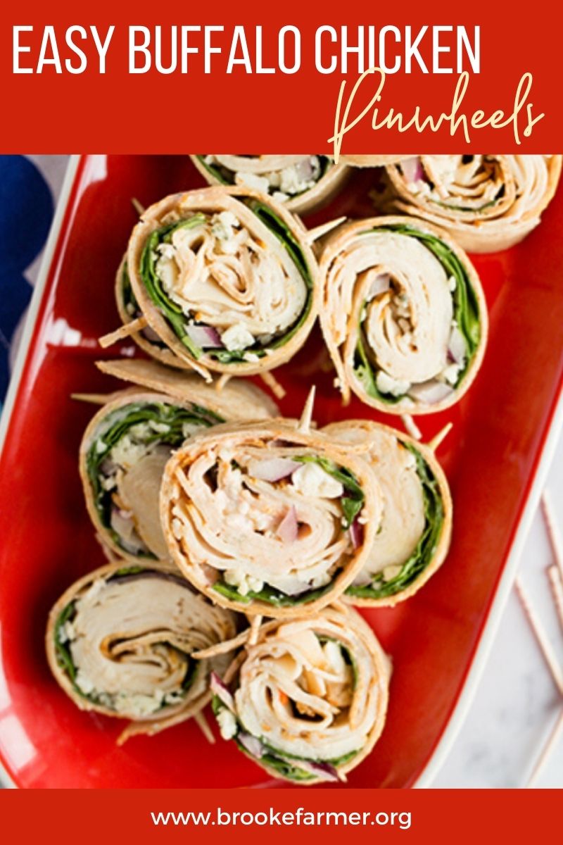 Easy Buffalo Chicken Pinwheels