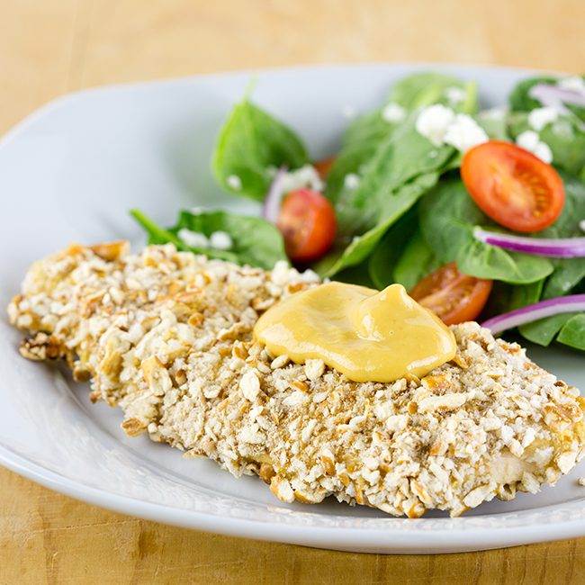 honey mustard pretzel chicken