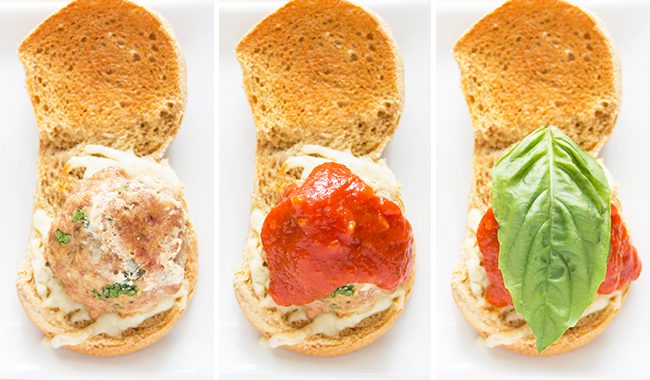 Italian Turkey Meatball Sliders