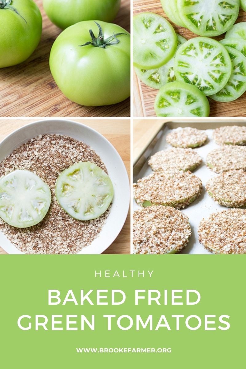 Healthy Baked Fried Green Tomatoes