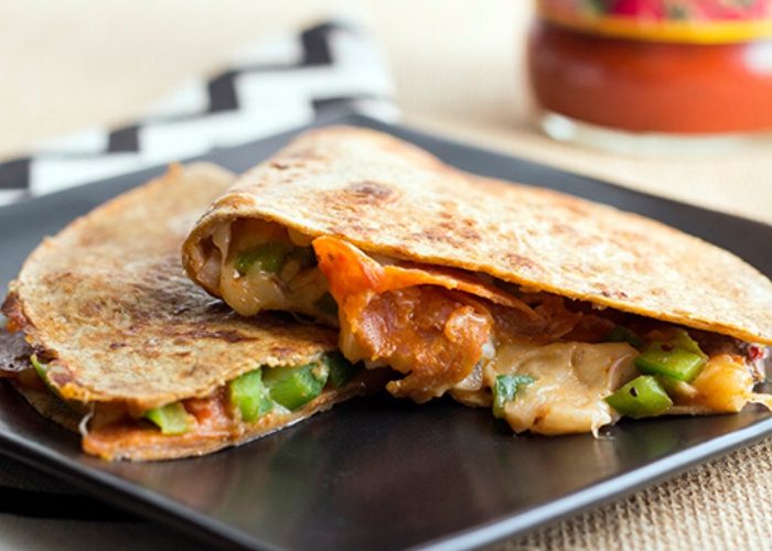 Pepperoni Pizza Quesadilla