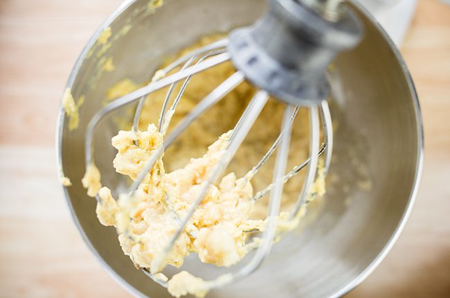 ingredients in the bowl for cookies