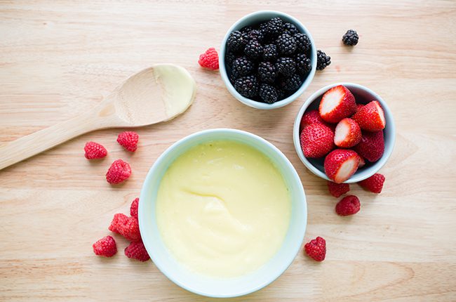 ingredients for mixed berry smoothie popsicles