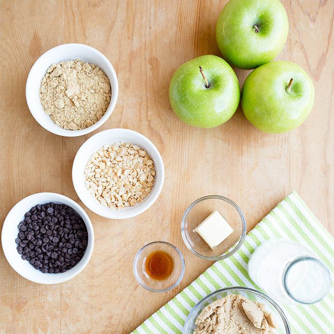 ingredients for mini caramel apples