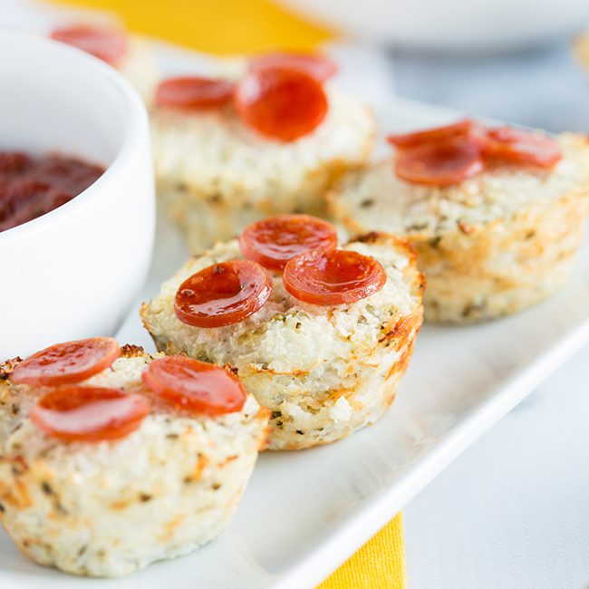 Keto Cauliflower Pizza Bites