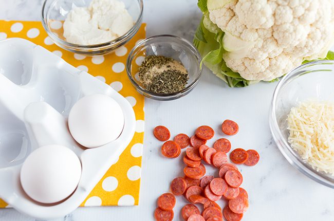 Keto Cauliflower Pizza Bites