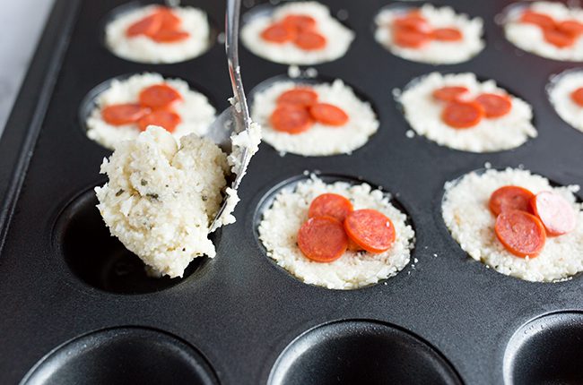 Keto Cauliflower Pizza Bites