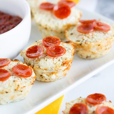 Keto Cauliflower Pizza Bites