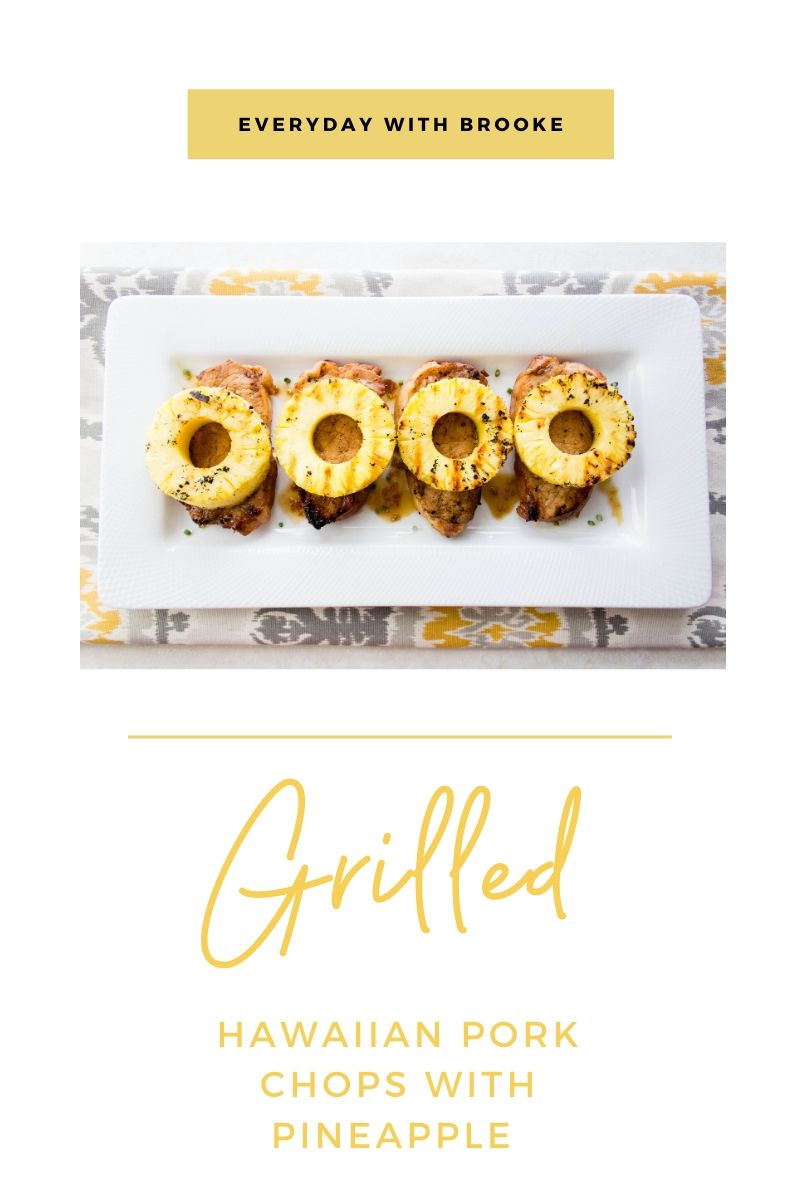 Grilled Hawaiian Pork Chops with Pineapple