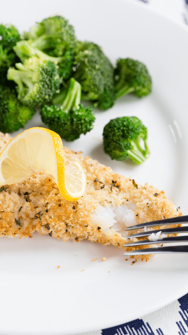 Panko Parmesan Crusted Baked Cod