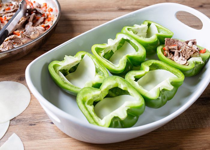 philly cheesesteak stuffed peppers