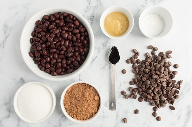 black bean brownies ingredients