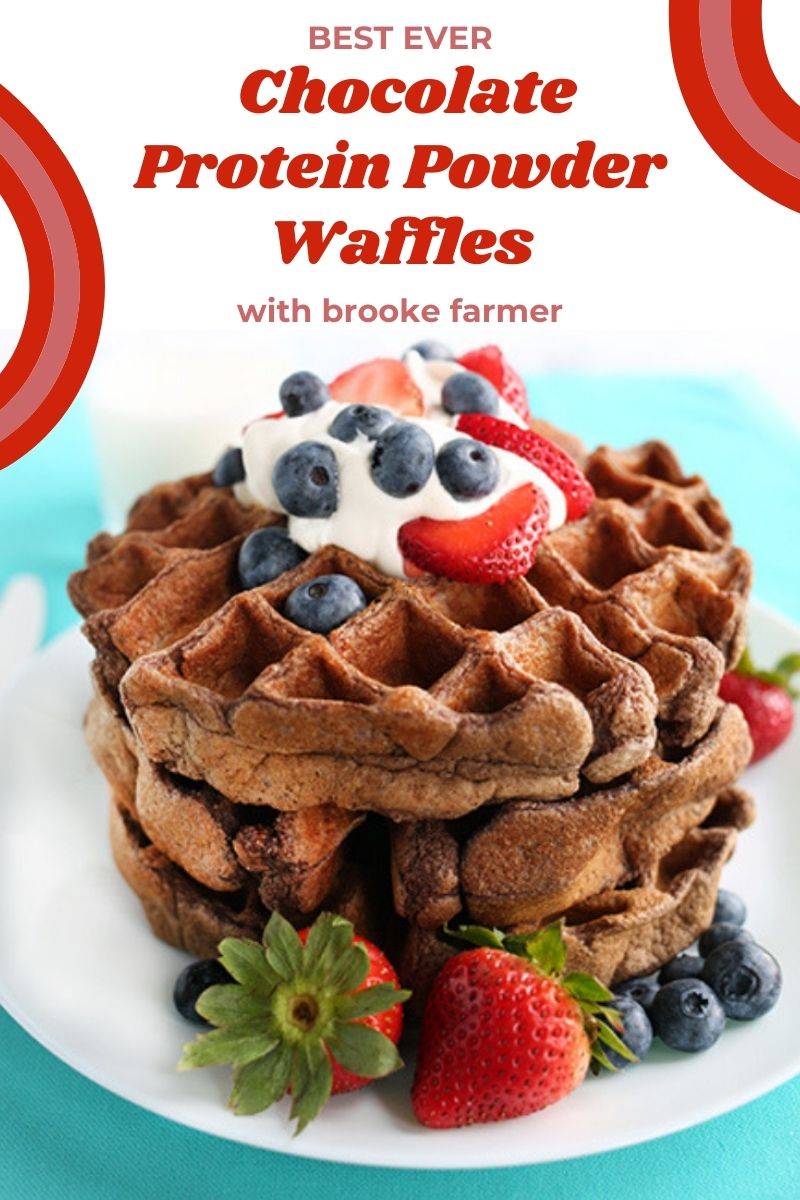 Best Ever Chocolate Protein Powder Waffles