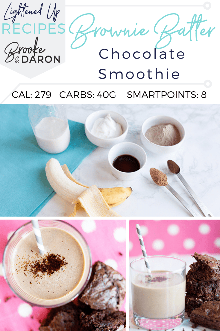 Brownie Batter chocolate smoothie recipe