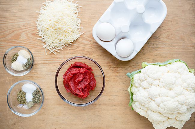 Keto Cauliflower 'Breadsticks' with Marinara Sauce