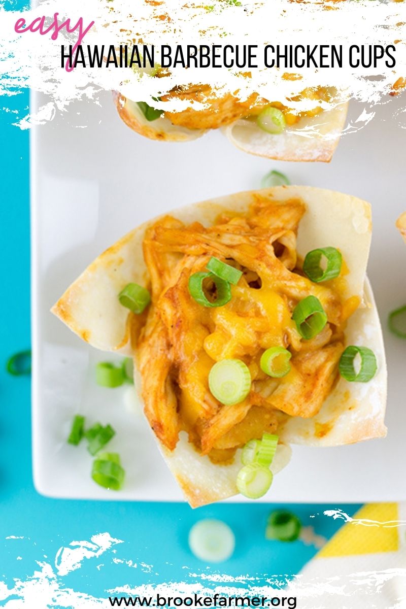 Easy Hawaiian Barbecue Chicken Cups