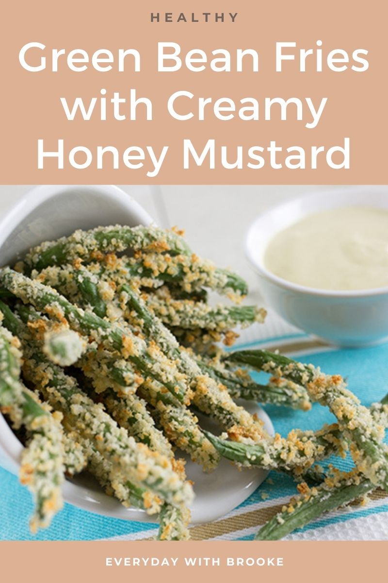 Healthy Green Bean Fries Recipe with Creamy Honey Mustard