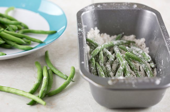 Healthy Green Bean Fries with Honey Mustard