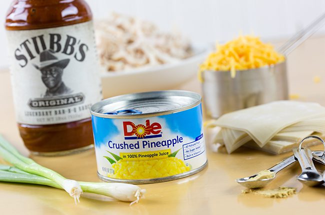 Easy Hawaiian Barbecue Chicken Cups