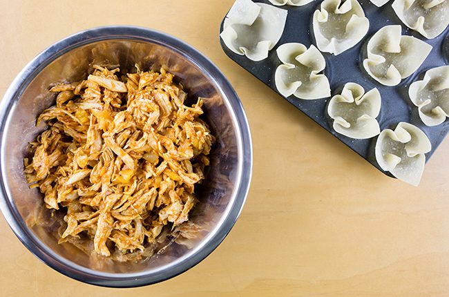 Easy Hawaiian Barbecue Chicken Cups