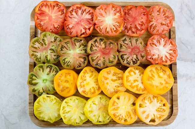 Delicious Heirloom Tomato and Pesto Tart