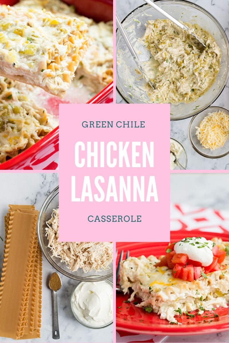 Green Chile Chicken Lasagna Casserole