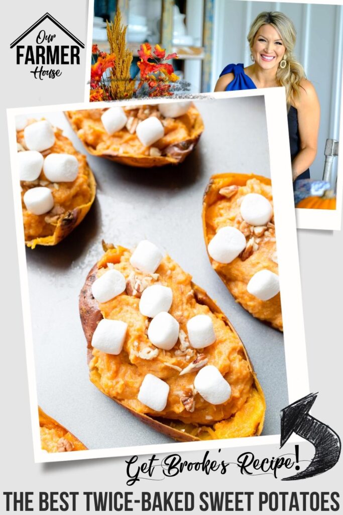 twice baked sweet potatoes pin