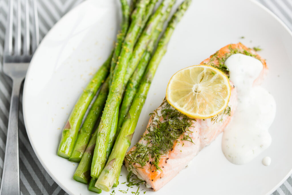 Poached Lemon Dill Salmon Recipe