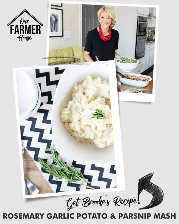 Rosemary Garlic Potato and Parsnip Mash