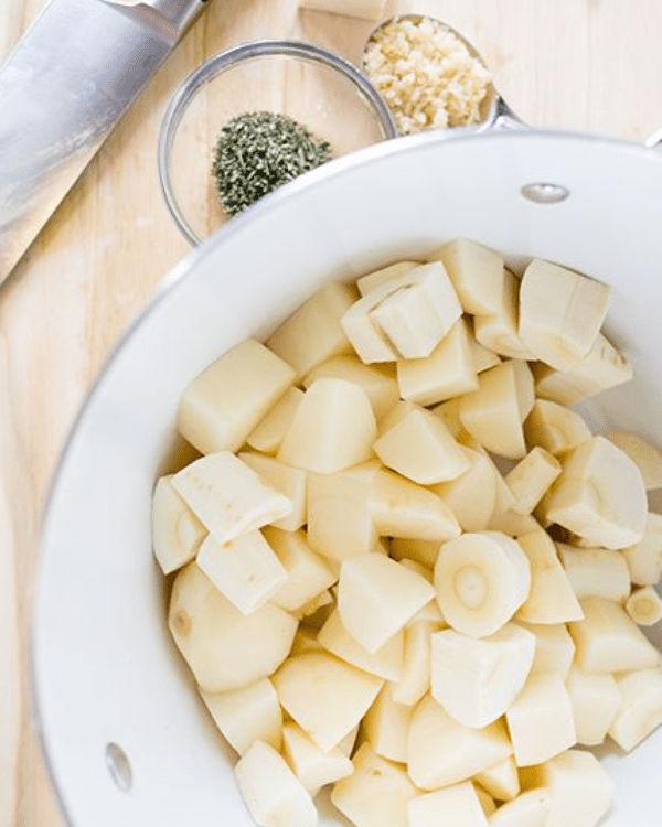 Rosemary Garlic Potato and Parsnip Mash