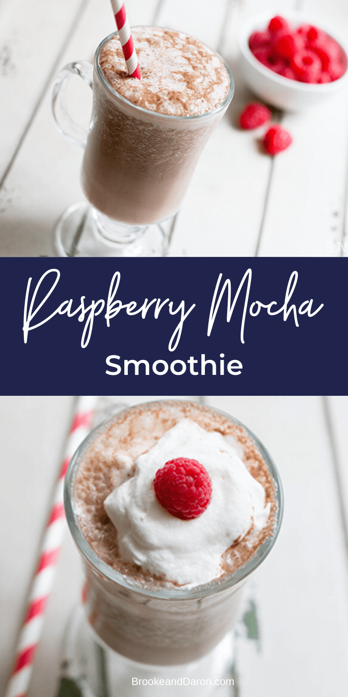 Collage picture of Raspberry Mocha Smoothie