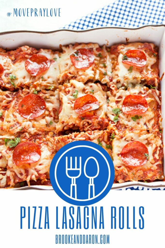 Slices of pasta casserole