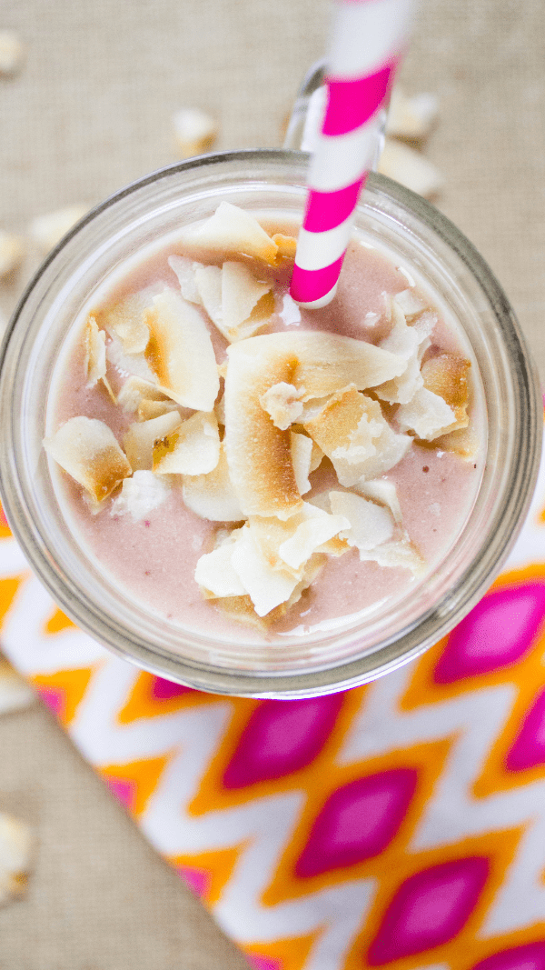 Tropical Fruit Smoothie in glass
