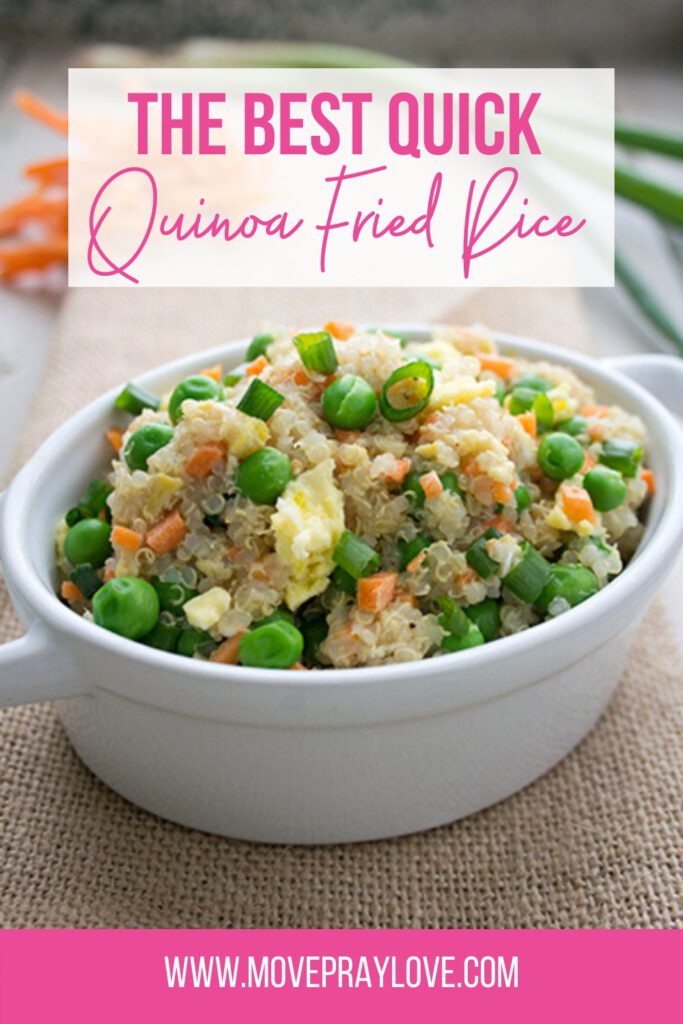 pinterest pin quinoa fried rice