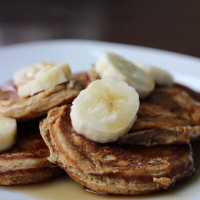 Healthy Mini Banana Pancakes