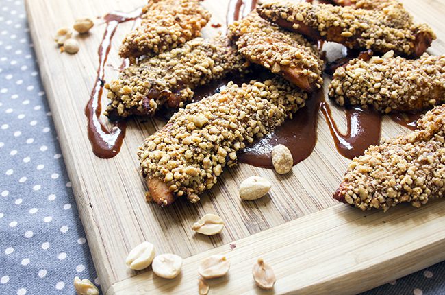 image of chipotle barbecue peanut chicken tenders