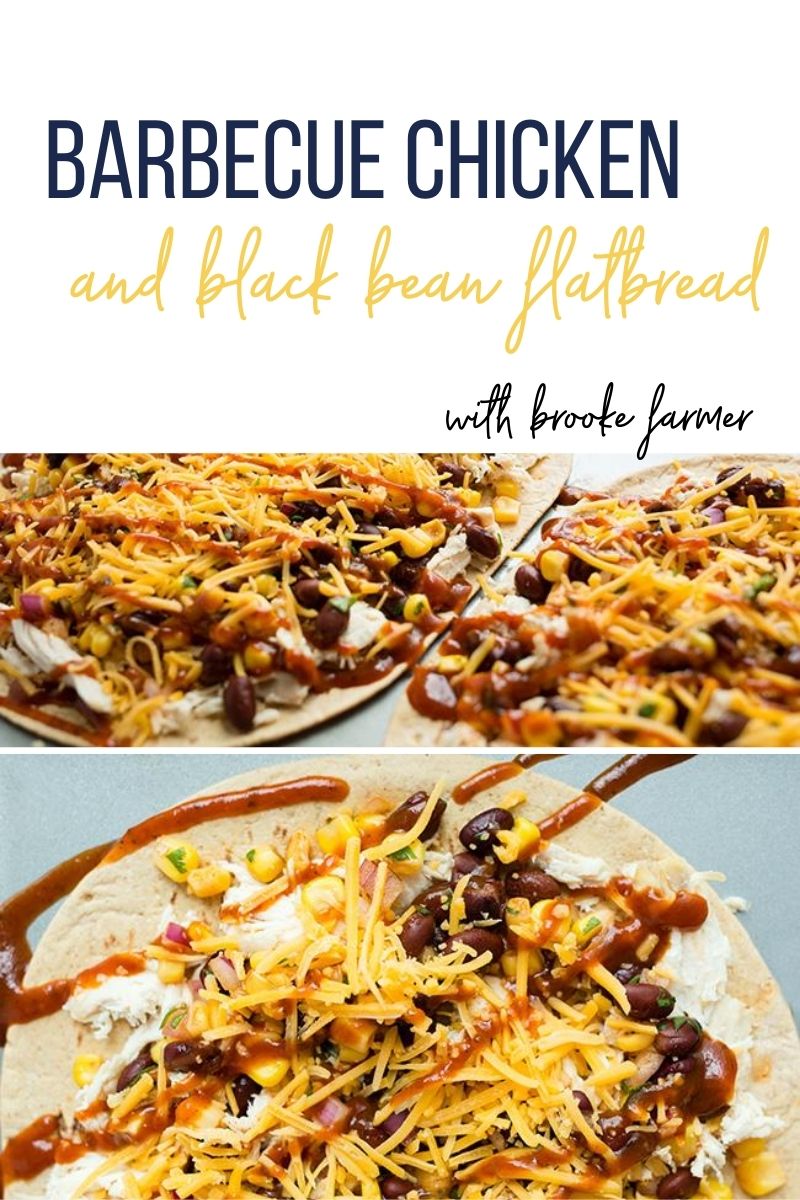 Barbecue Chicken and Black Bean Flatbread