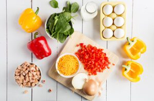 Tasty Stuffed Pepper Breakfast Ingredients