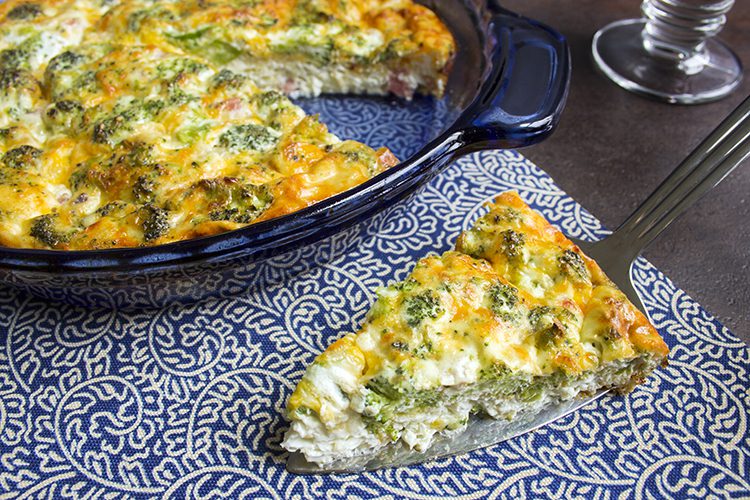 image of keto crustless quiche