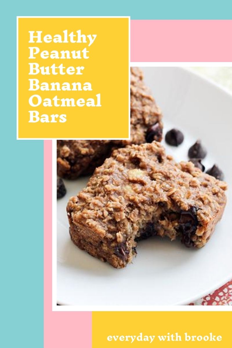 Healthy Peanut Butter Banana Oatmeal Bars