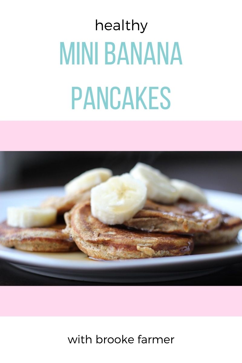 Healthy Mini Banana Pancakes