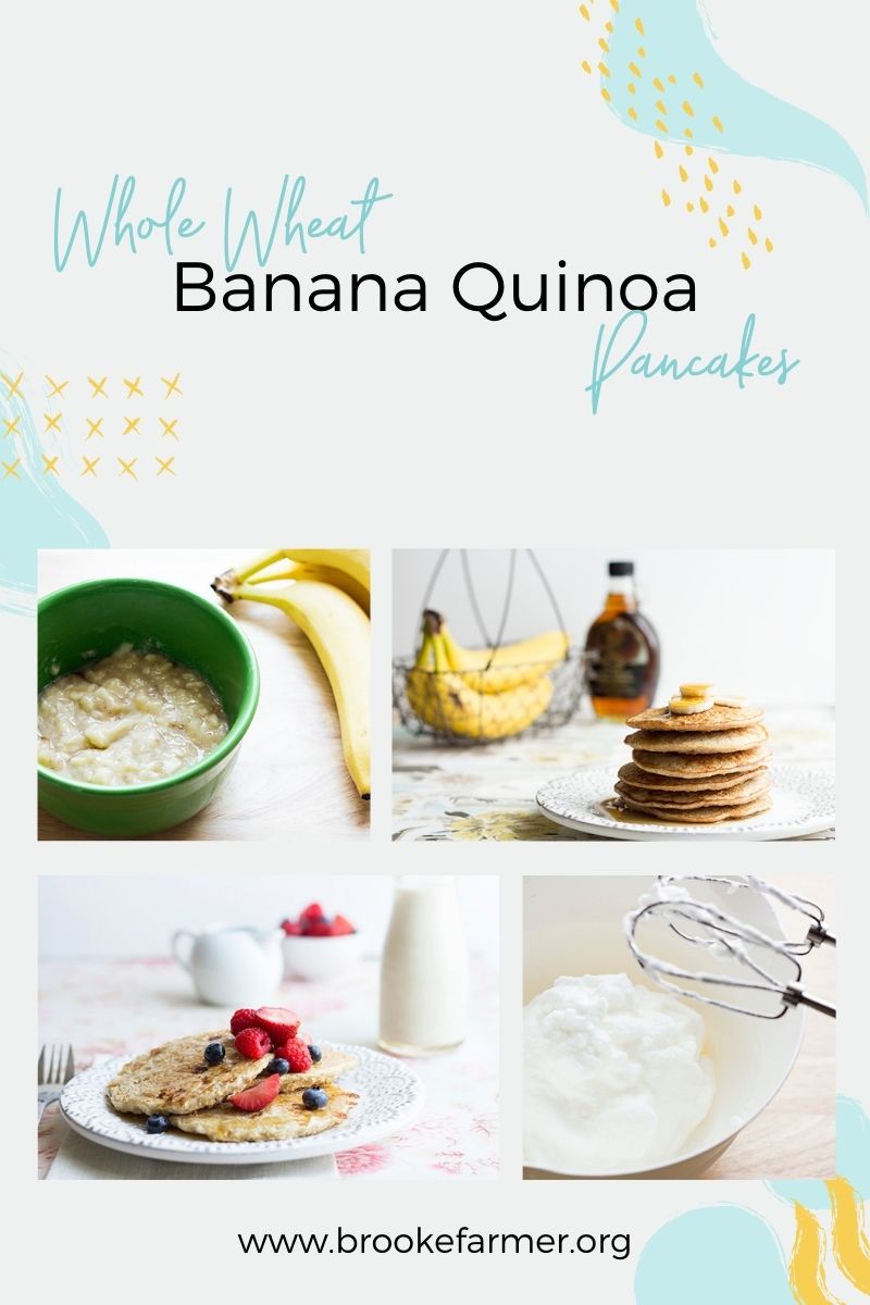 Whole Wheat Banana Quinoa Pancakes