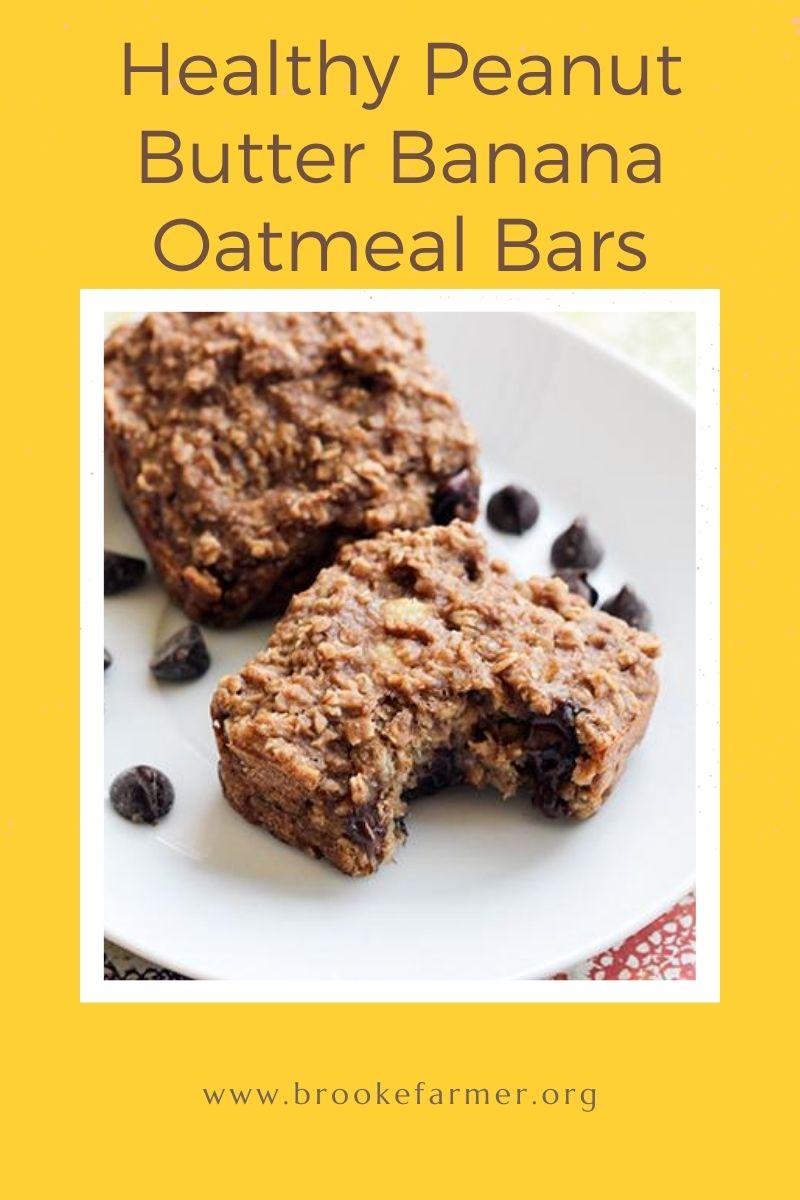 Healthy Peanut Butter Banana Oatmeal Bars