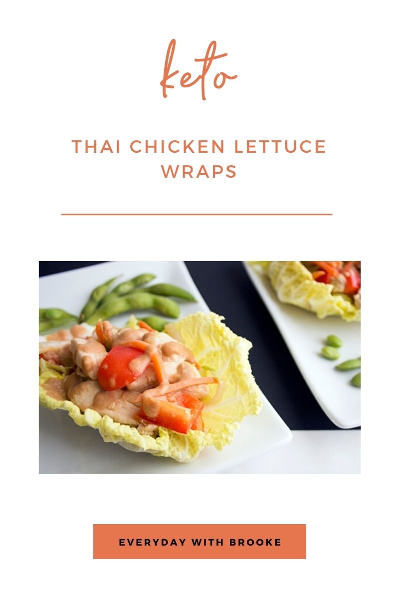 Keto Thai Chicken Lettuce Wraps